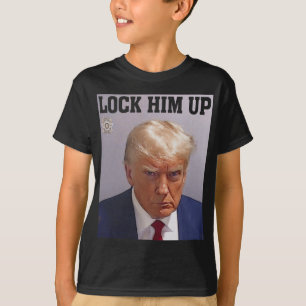 T-shirt Verrouiller Donald Trump Tiré Sur Trump S Anti-Tru
