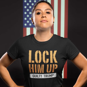 T-shirt Verrouiller Trump coupable