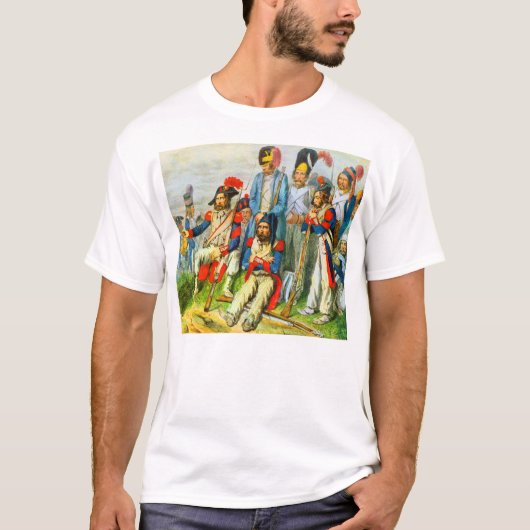 T-shirt vers 1796 Les soldats de Napoléon (Devant)