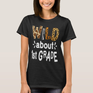 T-shirt Vers 1re année Bienvenue Retour à l'école Premier