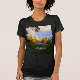 T-shirt Vers chrétien de bible d'écriture sainte de forêt