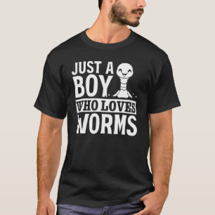 T-shirt Vers de Compost Lombric Je Suis Juste Un Garçon Q