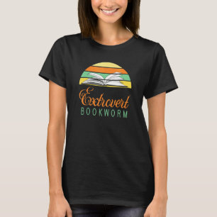 T-shirt Vers de livre Extrovert Livre Lecture 4