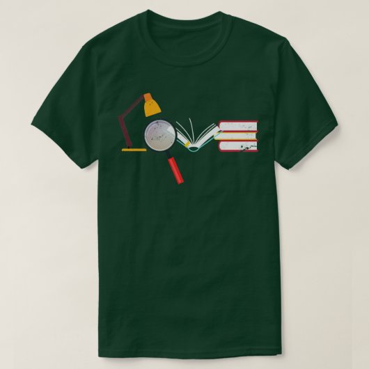 T-shirt Vers de livre Lecture bibliophile (Design devant)