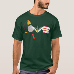 T-shirt Vers de livre Lecture bibliophile