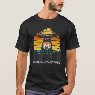 T-shirt Vers la Lune Monero Crypto XMR Cryptomonnaie UFO M
