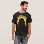 T-shirt Vers la lune toujours prête (Devant entier)