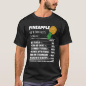 T-shirt Vers Le Bas Ananas Ananas Factures nutritionnelles (Devant)
