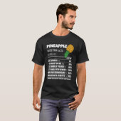 T-shirt Vers Le Bas Ananas Ananas Factures nutritionnelles (Devant entier)