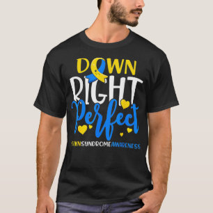 T-shirt Vers le bas Sensibilisation au syndrome Vers le ba