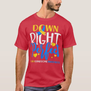 T-shirt Vers Le Bas Sensibilisation Au Syndrome Vers Le Ba