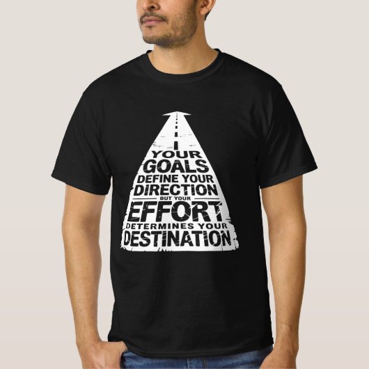 T-shirt Vers le succès - Le design motivationnel (Devant)
