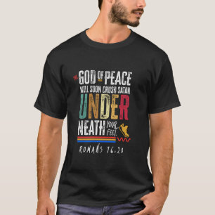 T-shirt Verse de la Bible chrétienne - Dieu de la paix va