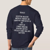 T-shirt Verseau , horoscope, (Dos)