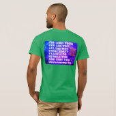 T-shirt verset biblique de Deutéronomie 8:2. (Dos entier)