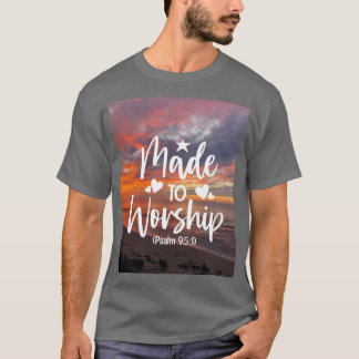 T-shirt Verset biblique pour le culte