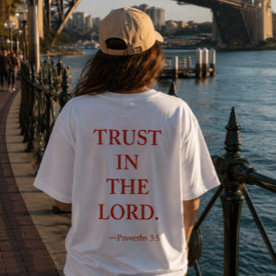 T-shirt verset biblique Proverbes 3:5