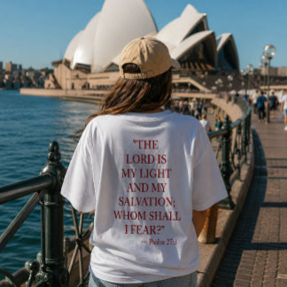 T-Shirt verset biblique Psaume 27:1