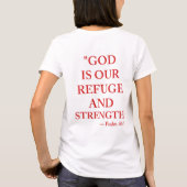 T-Shirt verset biblique Psaume 46:1 (Dos)