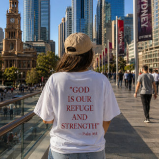 T-Shirt verset biblique Psaume 46:1