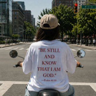 T-Shirt verset biblique Psaume 46:10