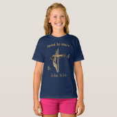T-shirt Verset biblique sauvé par Grace (Devant entier)