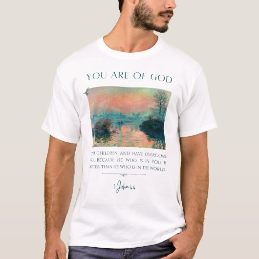 T-shirt Verset de la Bible 1Jean 4:4 (Devant)