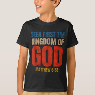 T-shirt Verset de la Bible Cherchez d'abord le royaume de