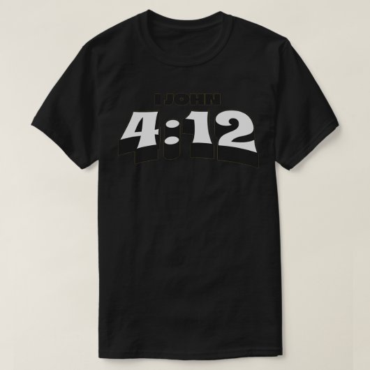 T-shirt verset de la Bible I Jean (Design devant)