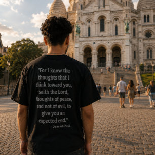 T-Shirt Verset de la Bible Jérémie 29:11