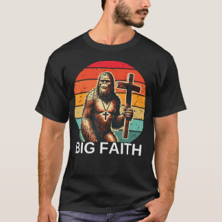 T-shirt Verset de la Bible Jésus Bigfoot Sasquatch Foi chr