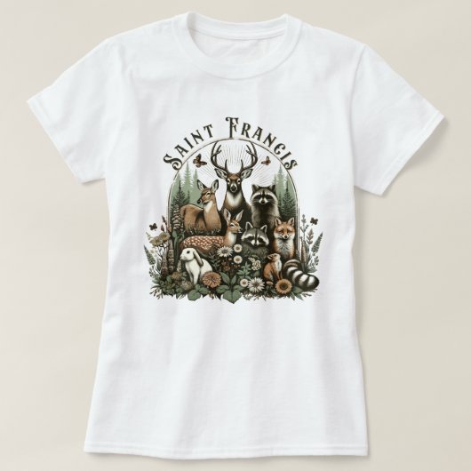 T-shirt Verset de la Bible traditionnelle de Saint Françoi (Design devant)