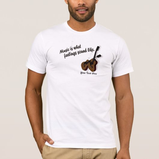 T-shirt Version #2 de guitare - à de quels sentiments (Devant)