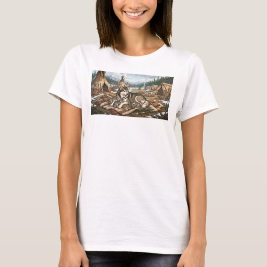 T-shirt Version 2 de la mère Malamute   (Devant)