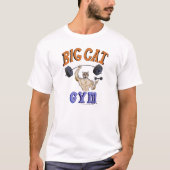 T-shirt Version de dessin de Big Cat Gym Leopard (Devant)