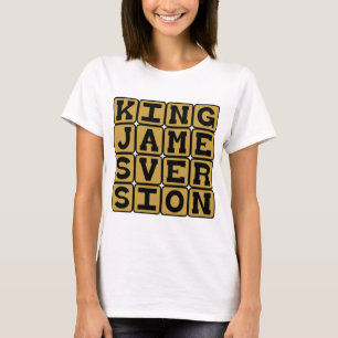 T-shirt Version du roi Jacques, Choix de la Bible