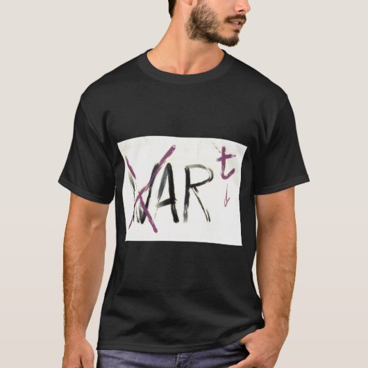 T-shirt Version foncée : Art. Pas guerre (Devant)