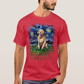 T-shirt Version Golden Retriever Night