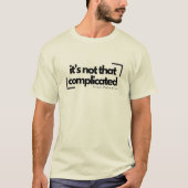 T-shirt Version non compliquée #2 (Devant)