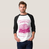 T-shirt Version rose I Love Monster Trucks Image (Devant entier)