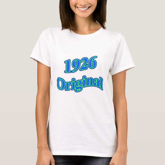 T-shirt Vert 1926 bleu original (Devant)