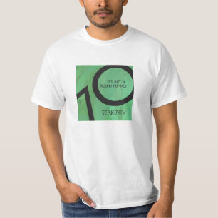 T-shirt Vert 70 Décennie Anniversaire
