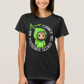 T-shirt vert Acwop pour femmes (Devant)