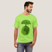 T-shirt Vert allant (Devant entier)