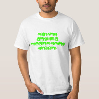 T-shirt VERT allant de moyens d'Anguilla d'économie !