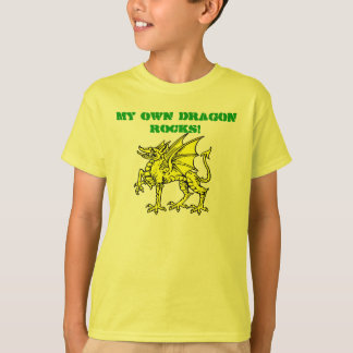 T-shirt Vert au néon MES PROPRES ROCHES de DRAGON ! Le