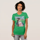 t-shirt vert avec design Barbie (Devant entier)