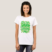 T-shirt Vert Avec Envy Drôle Design écologique Slogan (Devant entier)
