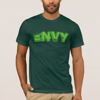 T-shirt Vert avec la pièce en t des hommes d'envie