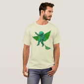 T-shirt vert bio (Devant entier)